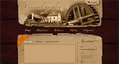 Desktop Screenshot of cernodolskymlyn.cz